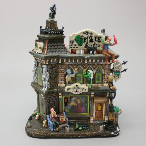 Lemax Spooky Town Zombie’s Cafe 2006 Halloween Village Collection Building 65346 - Picture 4 of 12